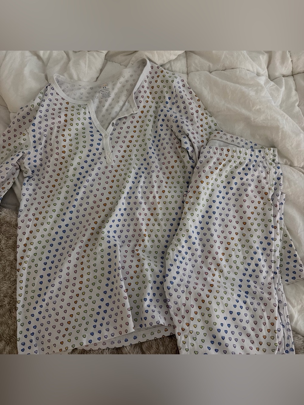 Roller rabbit disco heart pjs
